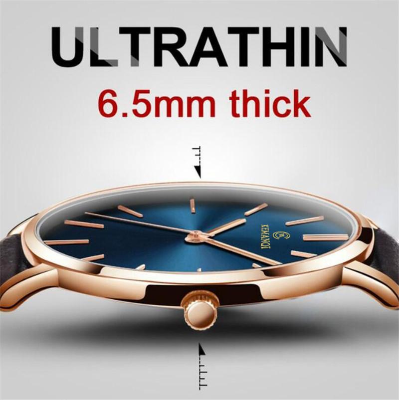 6.5mm Ultra-thin Men's Elegant Fashion Business Quartz Watches