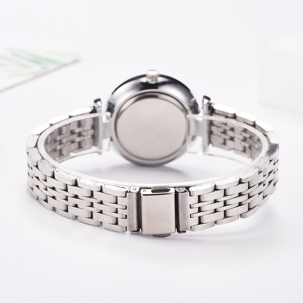 Women Watches Simple Elegant Ladies Stainless Steel Wrsiwtwatch