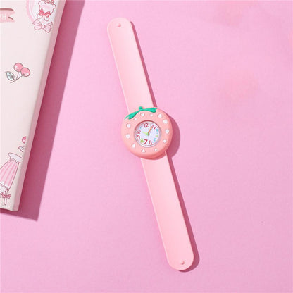 Adorable Children's Cartoon Pattern Quartz Clap Watch