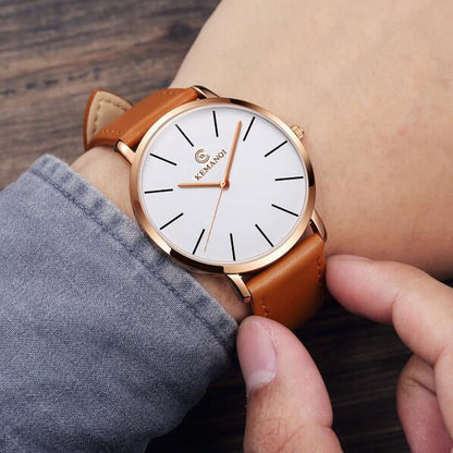 6.5mm Ultra-thin Men's Elegant Fashion Business Quartz Watches