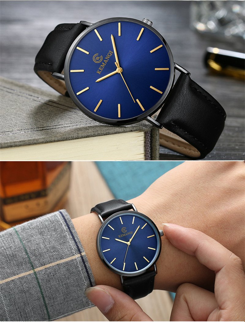 6.5mm Ultra-thin Men's Elegant Fashion Business Quartz Watches