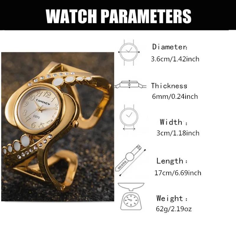 Women Bangle Quartz Wristwatch