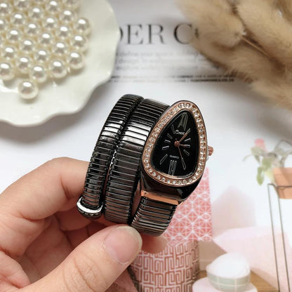 Women Snake Quartz Bangle Watches