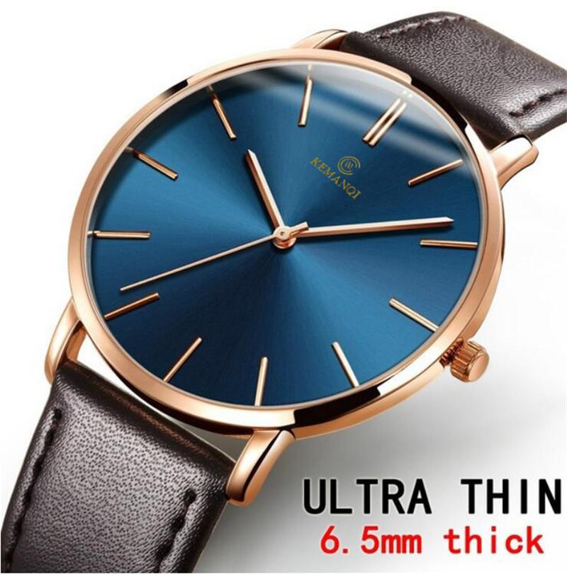 6.5mm Ultra-thin Men's Elegant Fashion Business Quartz Watches