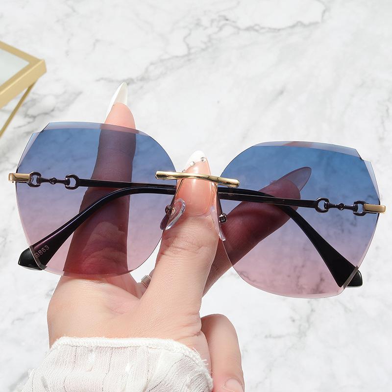 Women Summer Rimless Sunglasses