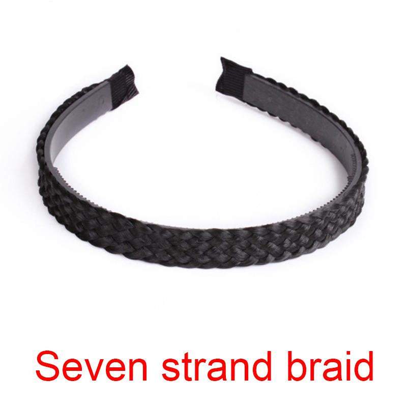 Women Fishbone Braid Lazy Wig Twist Braid Headband