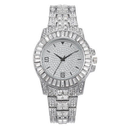 Women Watch Rhinestone Steel Quartz Fashion Wristwatch LLZ13874