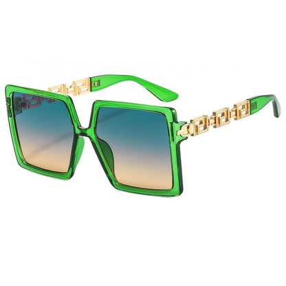 Women Chain Box Summer Sunglasses