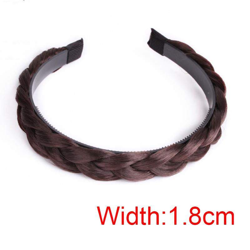 Women Fishbone Braid Lazy Wig Twist Braid Headband