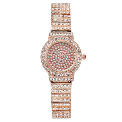 Women Watch Rhinestone Steel Quartz Fashion Wristwatch LLZ13866