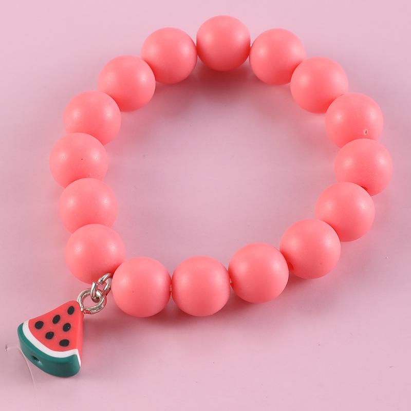 Colorful Soft Clay Beads Fruit Bracelets For Girls