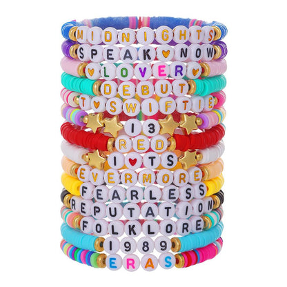 16 Pcs/Set Bohemian Taylor Colorful Rice Ball Bracelet Set