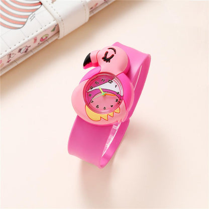 Adorable Children's Cartoon Pattern Quartz Clap Watch