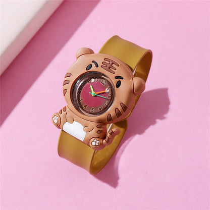 Adorable Children's Cartoon Pattern Quartz Clap Watch