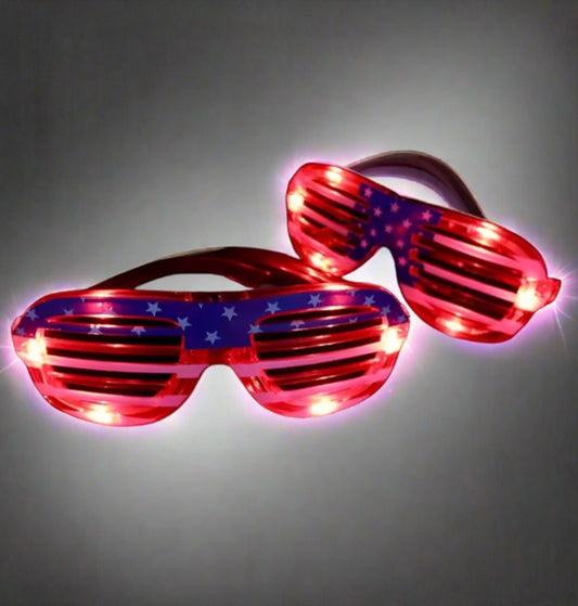 4th of July Party American Flag Independence Day LED Glasses