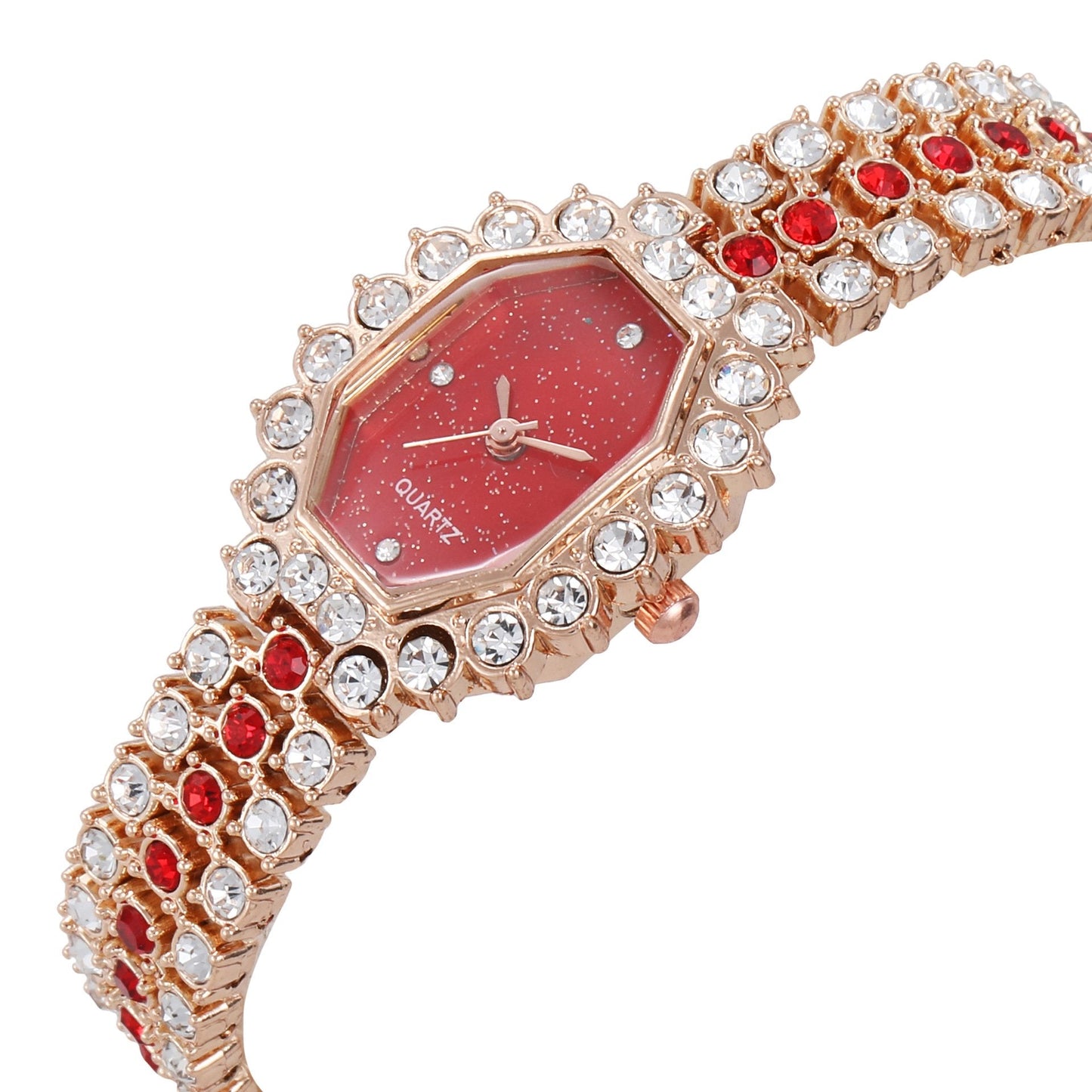 Women Watch Rhinestone Steel Quartz Fashion Wristwatch LLZ13865