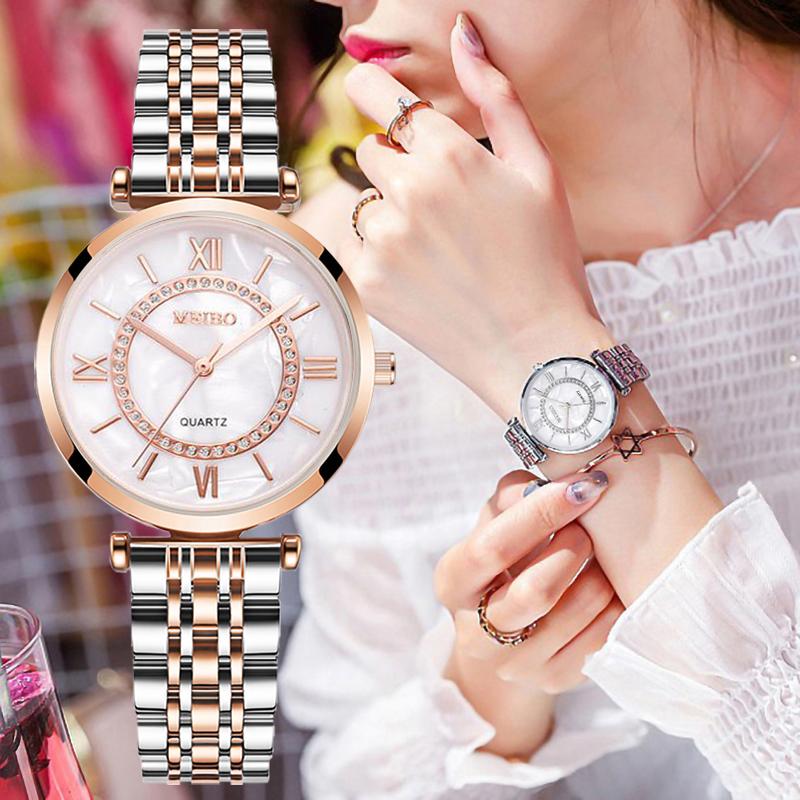 Women Watch Steel Quartz Fashion Wristwatch-ZZH2839