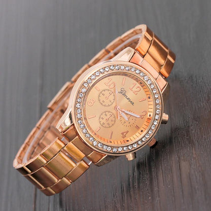 Women Classic Watches Stainless Steel Wristwatch