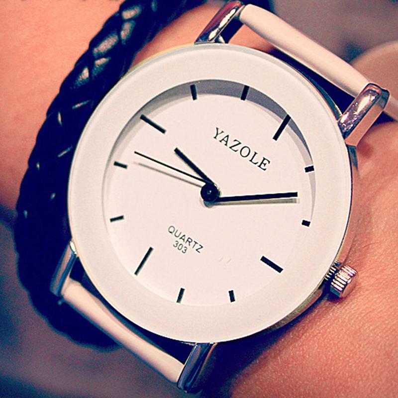 Yazole Women Watches Fashion Quartz Watch Girl Clock Simple Design