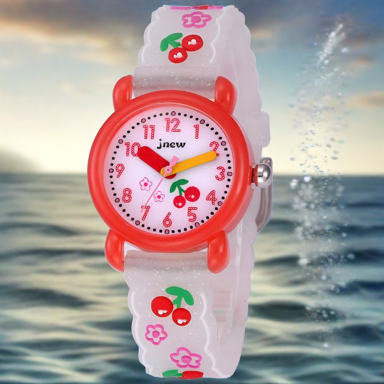 Children's 3d Silicone Student Cute Waterproof Watch