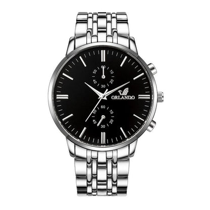 Fashion Men WQuartz Watch Stainless Steel Wristwatch