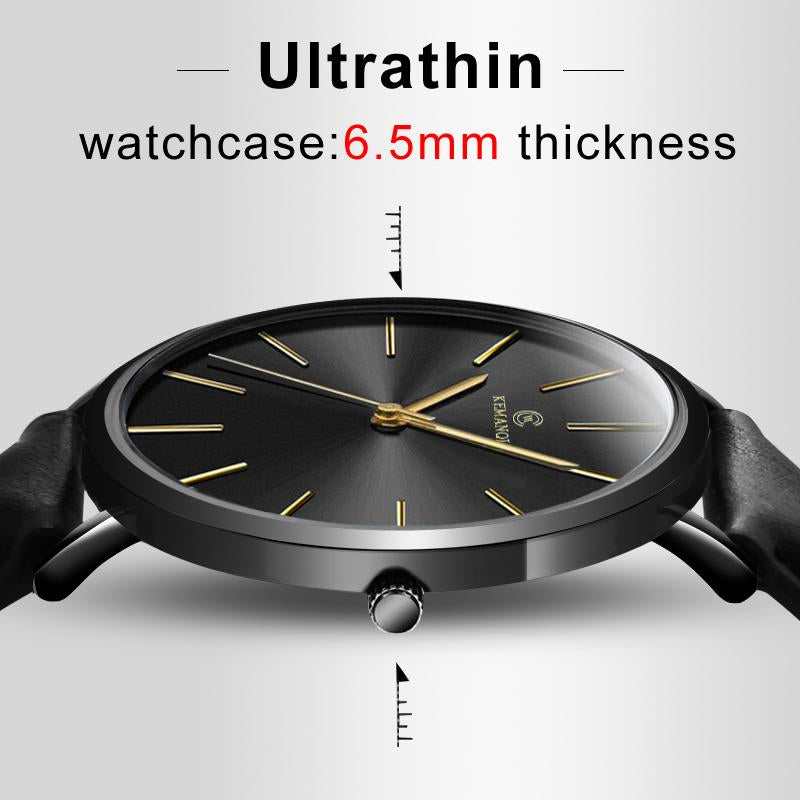 6.5mm Ultra-thin Men's Elegant Fashion Business Quartz Watches