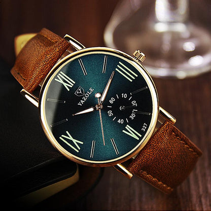 Yazole Watch Fashion Leisure Watches Business Men Luminous Roman Designer Watch