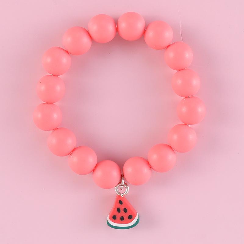 Colorful Soft Clay Beads Fruit Bracelets For Girls