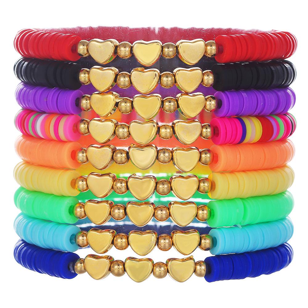 16 Pcs/Set Bohemian Taylor Colorful Rice Ball Bracelet Set