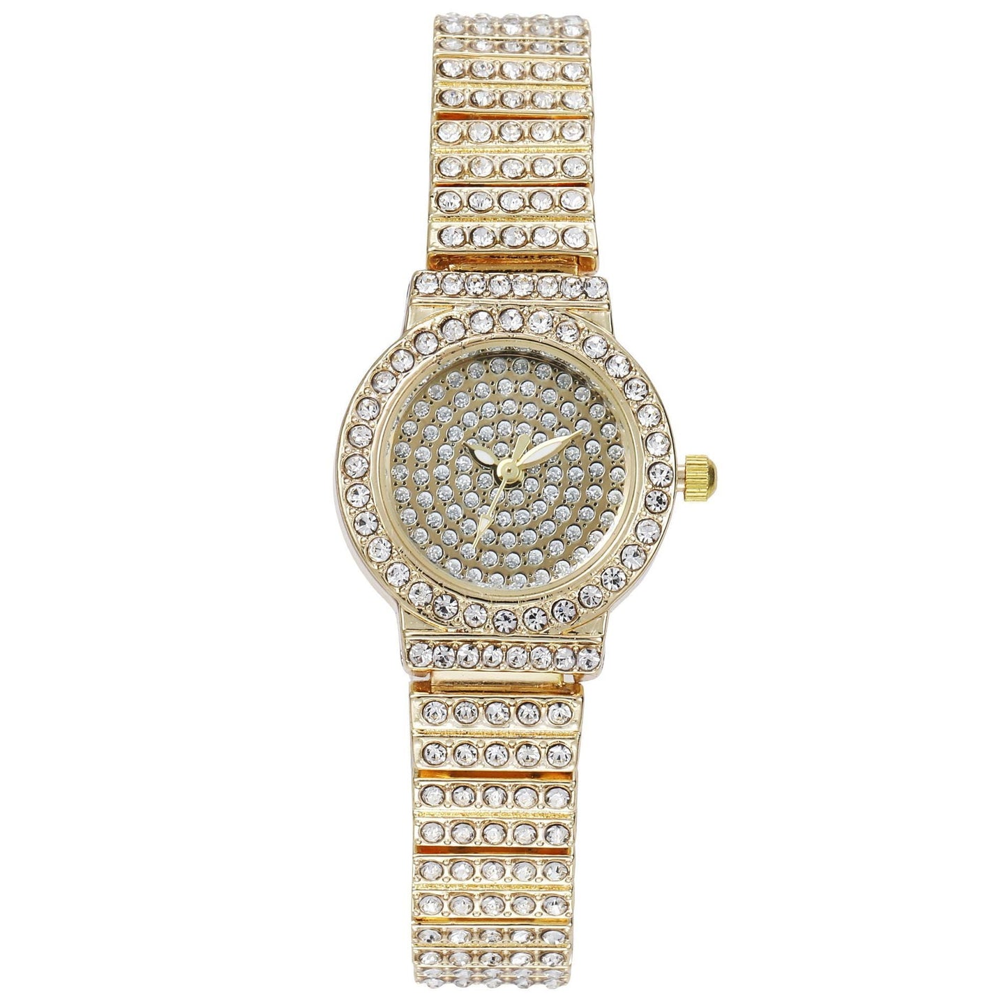 Women Watch Rhinestone Steel Quartz Fashion Wristwatch LLZ13866