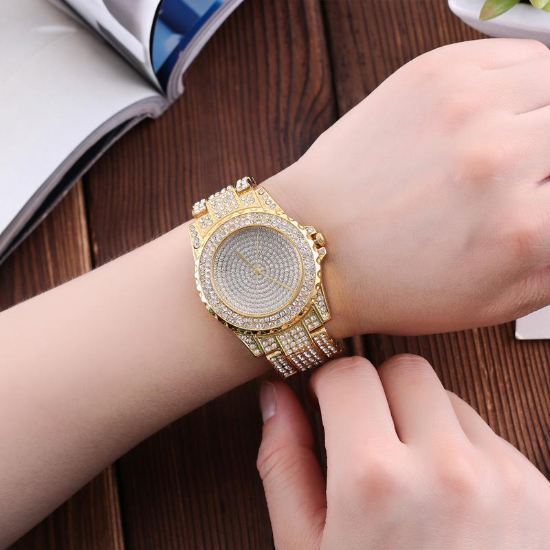 Women Wristwatch Inlaid Rhinestone Quartz Watch