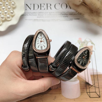 Women Snake Quartz Bangle Watches