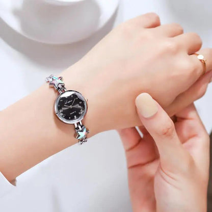 Women's Watches Star Bracelet Set Luxury Ladies Wristwatch Gift Steel Quartz Watch For Woman Rhinestone Clock New zegarek damski