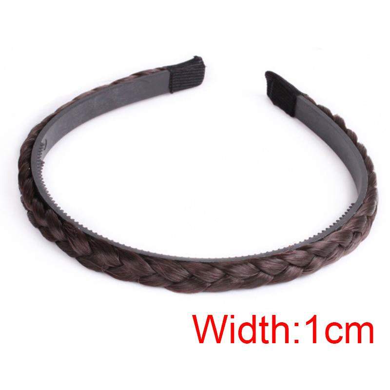 Women Fishbone Braid Lazy Wig Twist Braid Headband