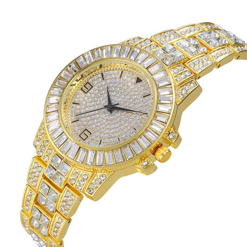 Women Watch Rhinestone Steel Quartz Fashion Wristwatch LLZ13874