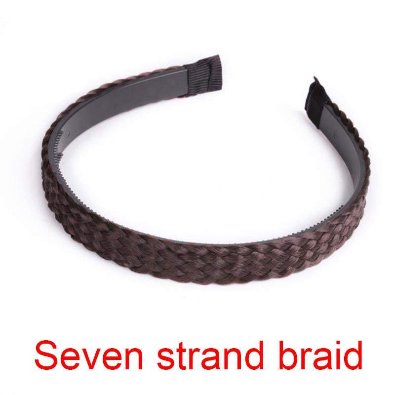 Women Fishbone Braid Lazy Wig Twist Braid Headband