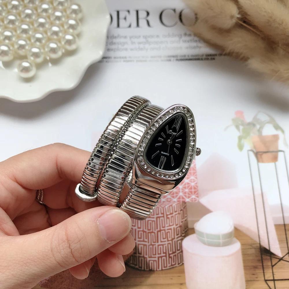 Women Snake Quartz Bangle Watches