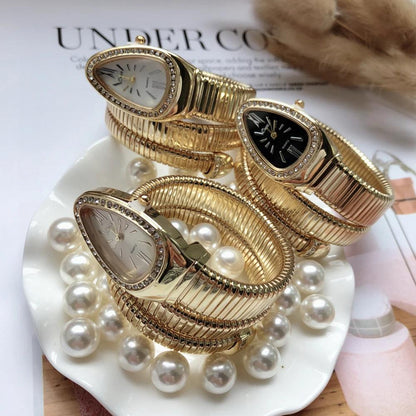 Women Snake Quartz Bangle Watches