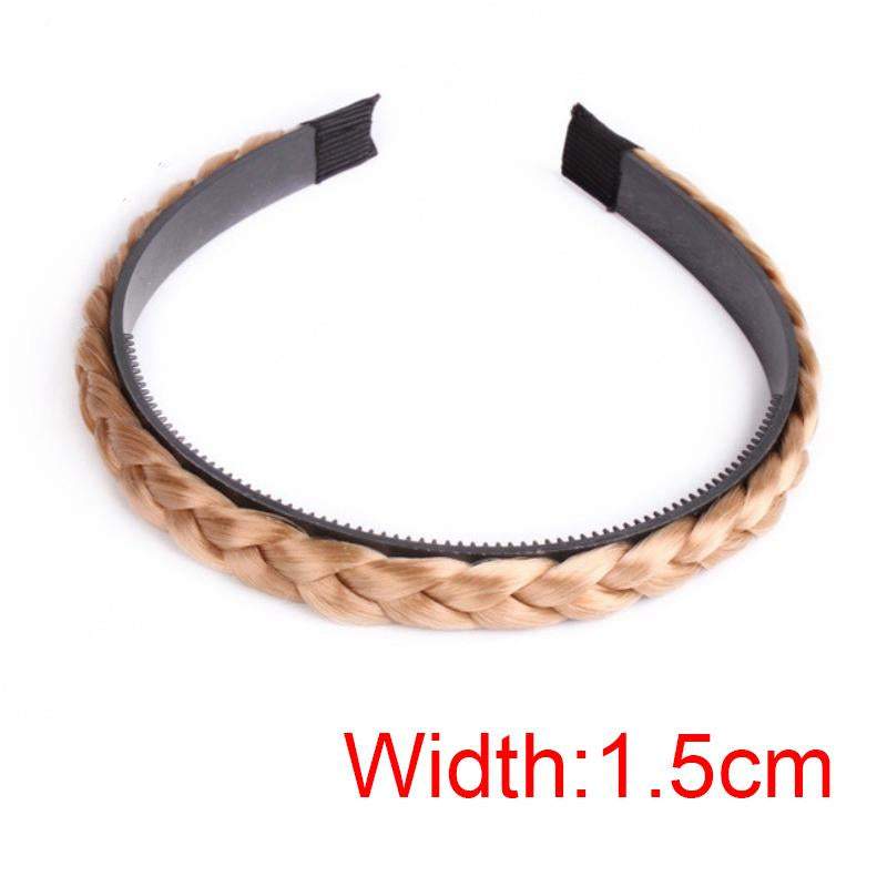 Women Fishbone Braid Lazy Wig Twist Braid Headband