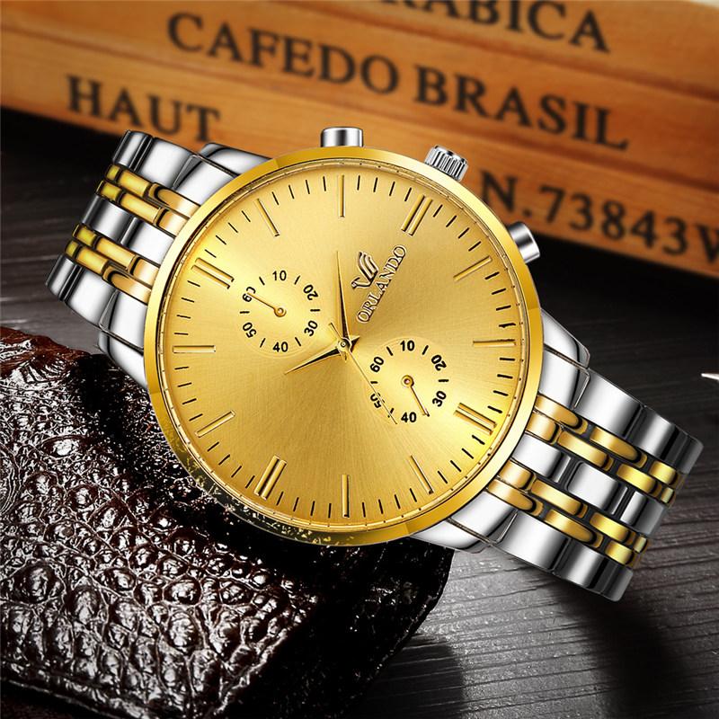 Fashion Men WQuartz Watch Stainless Steel Wristwatch