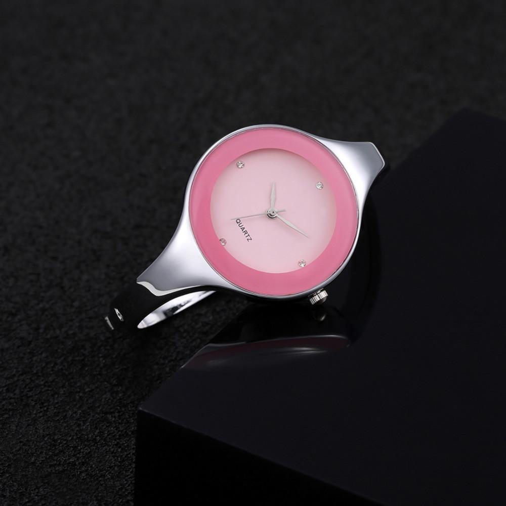 Women Luxury Stainless Steel Bangle Watches Quartz WristWatches