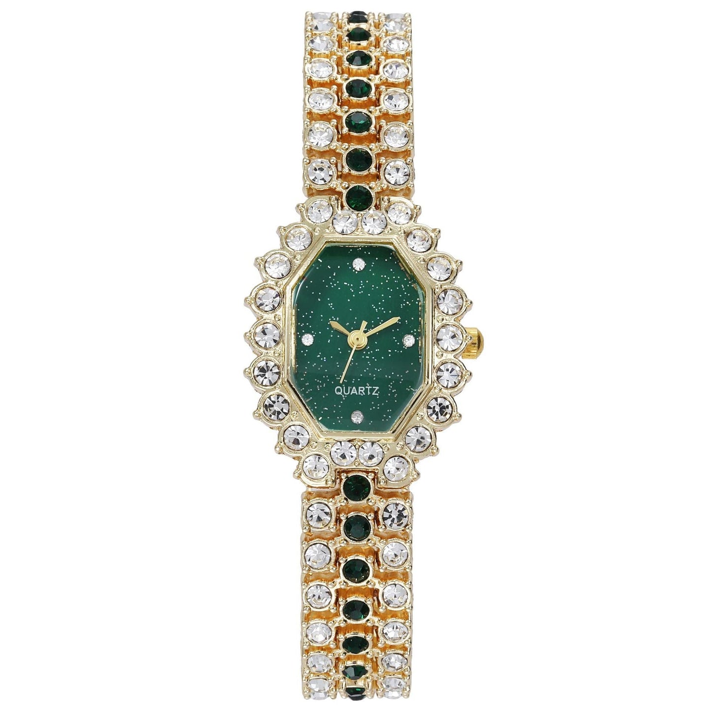 Women Watch Rhinestone Steel Quartz Fashion Wristwatch LLZ13865