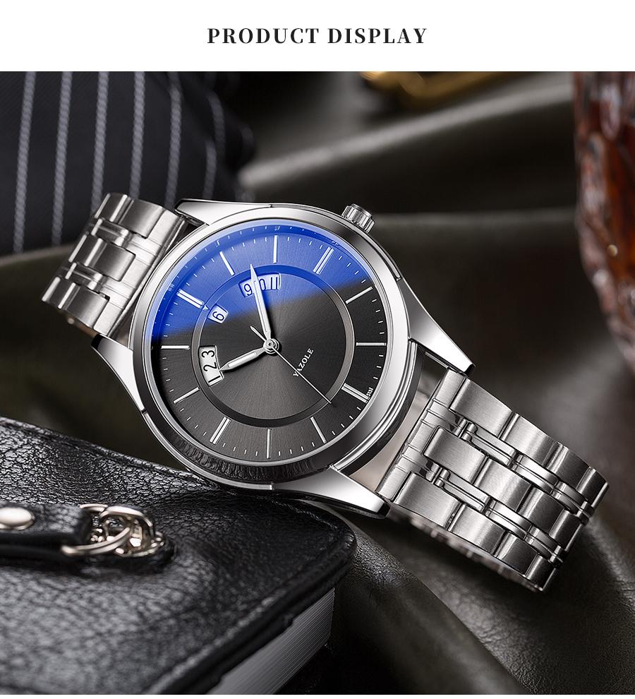 YAZOLE Top Brand Luxury Fashion Calendar Quartz Watch Business Wrist Watch