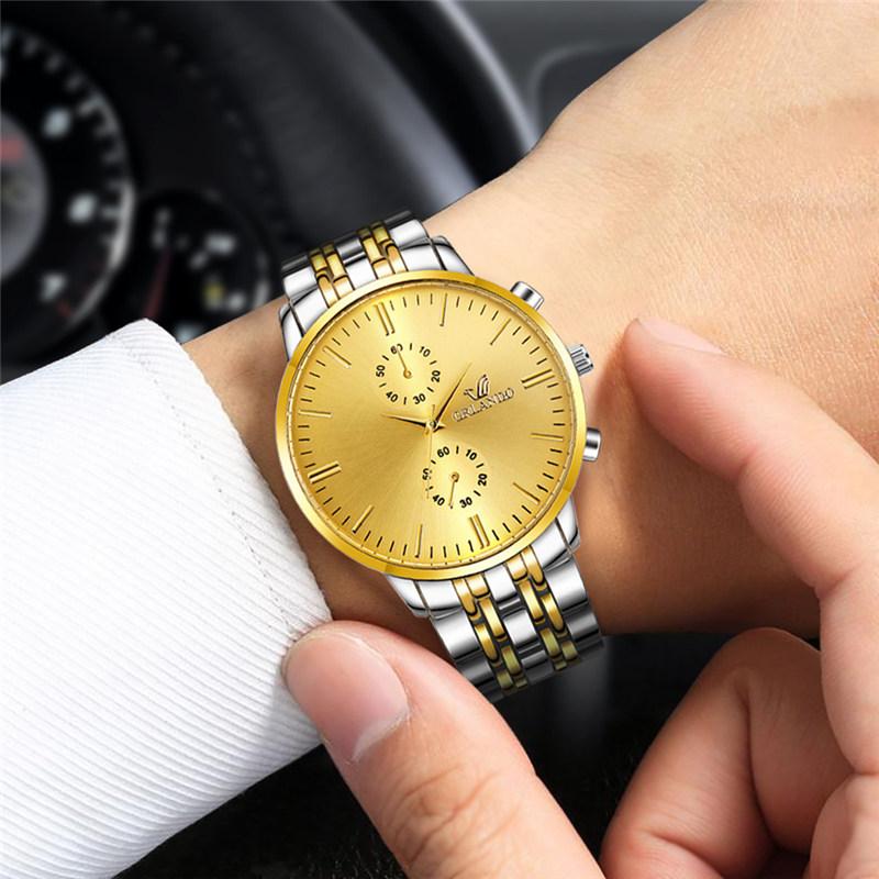 Fashion Men WQuartz Watch Stainless Steel Wristwatch