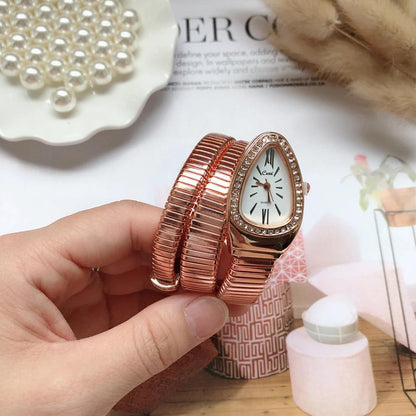 Women Snake Quartz Bangle Watches