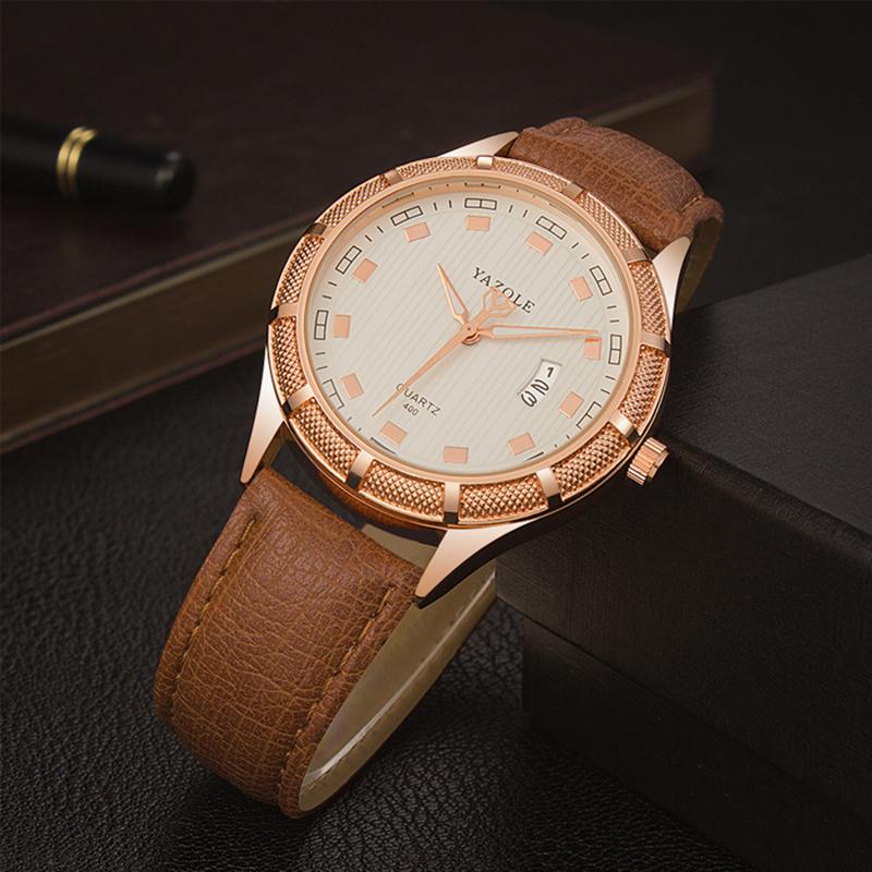 YAZOLE  Top Brand Luxury Men's Watch  Luminous Auto Date Watches Clock