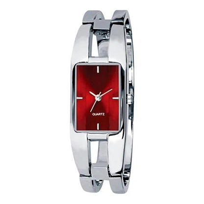 Women's Square Dial Bracelet Bangle Wrist Watch