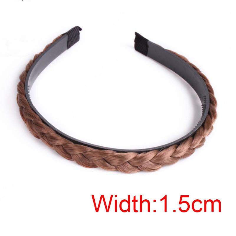 Women Fishbone Braid Lazy Wig Twist Braid Headband