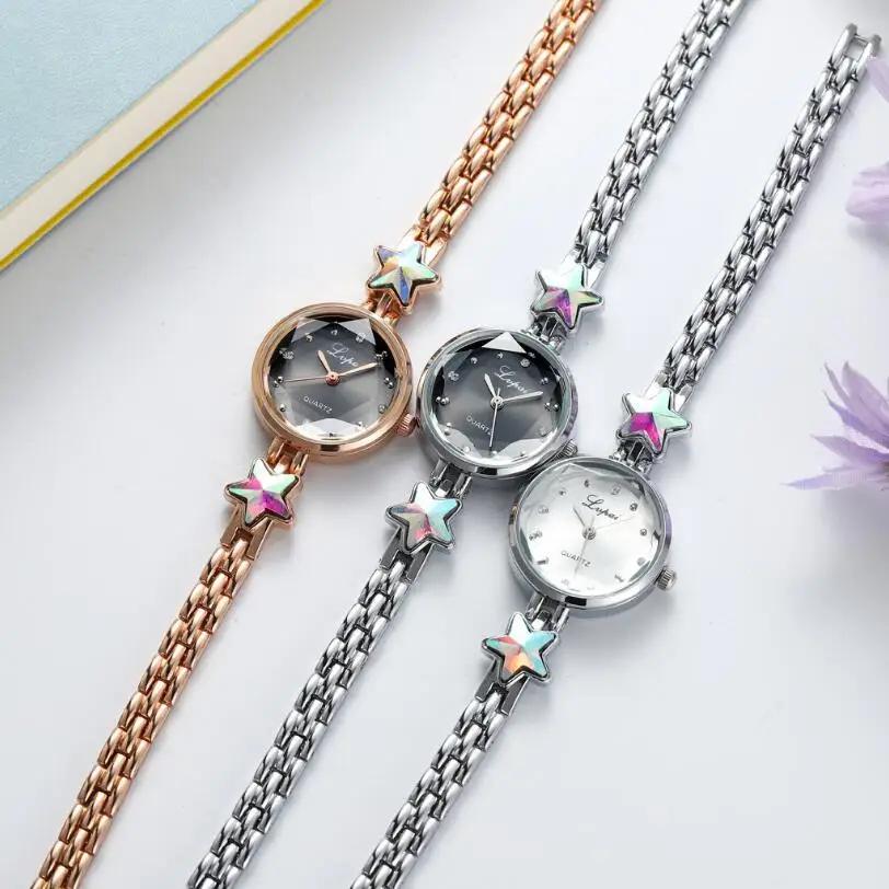 Women's Watches Star Bracelet Set Luxury Ladies Wristwatch Gift Steel Quartz Watch For Woman Rhinestone Clock New zegarek damski