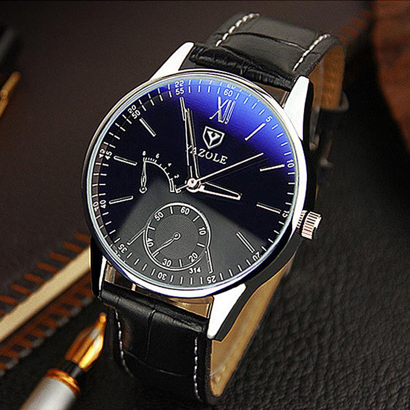 Yazole Watch Business Belt Men's Fashion Designer Quartz Watch Unique Leisure Leather Watches